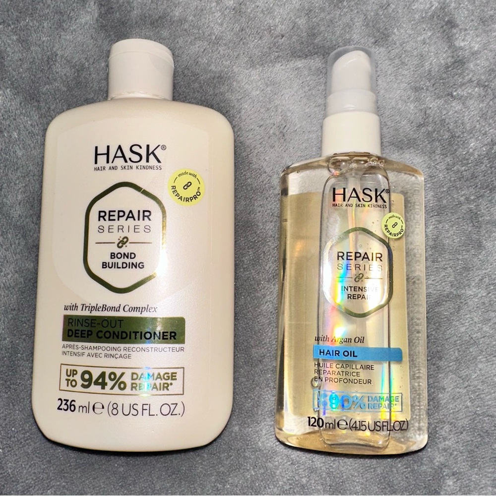 Hask Hair Repair Series- Bond Building Conditioner & Intensive Repair Argan Oil